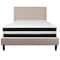 Flash Furniture Roxbury Queen Platform Bed Set, Beige SL-BM-19-GG - alternate 4